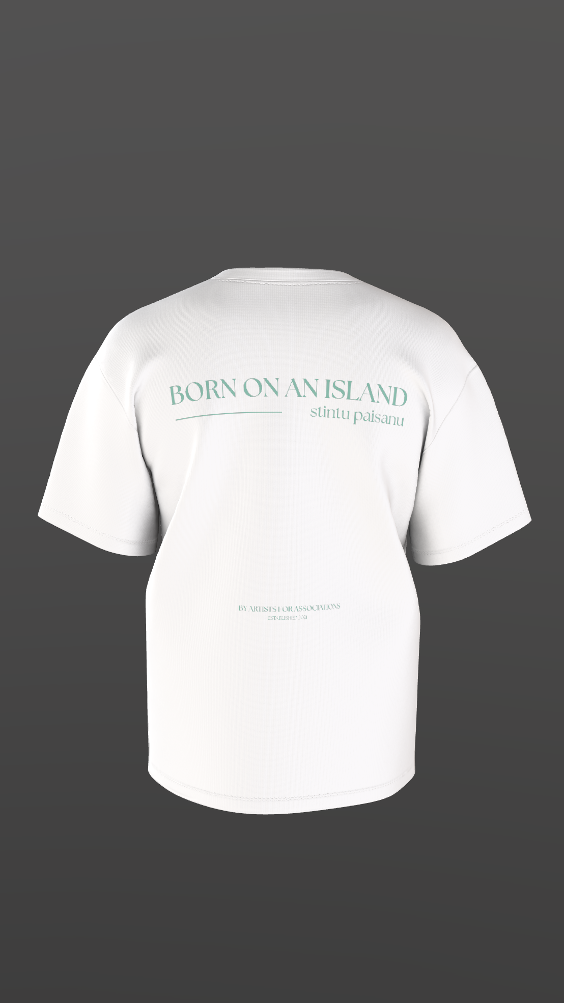T-shirt Born on an island