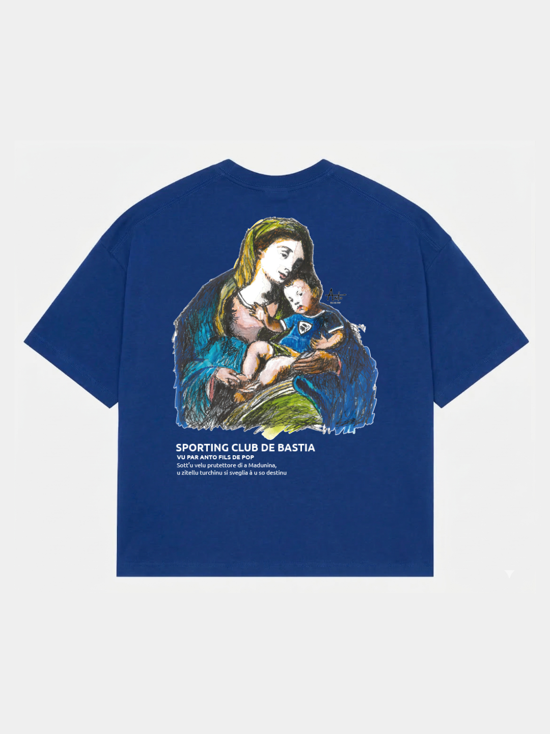 T-shirt SC Bastia x Anto fils de pop "Madunina"
